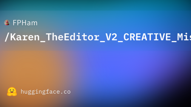 FPHam/Karen_TheEditor_V2_CREATIVE_Mistral_7B