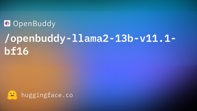 OpenBuddy/openbuddy-llama2-13b-v11.1-bf16