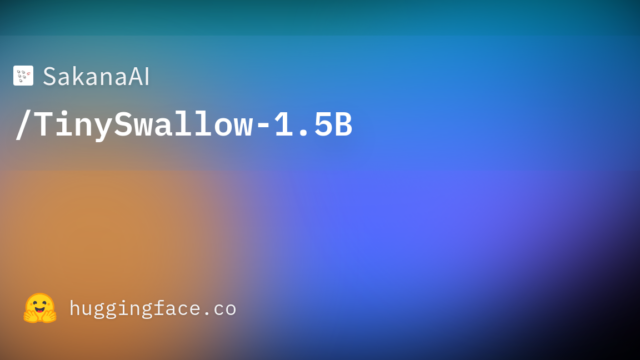 SakanaAI/TinySwallow-1.5B