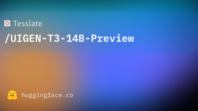 Tesslate/UIGEN-T3-14B-Preview