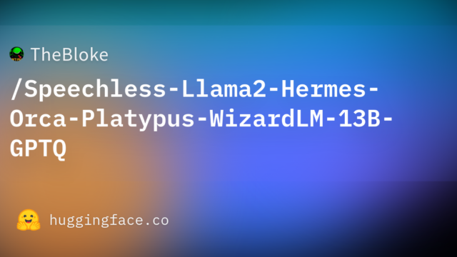 TheBloke/Speechless-Llama2-Hermes-Orca-Platypus-WizardLM-13B-GPTQ