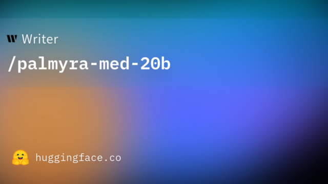 Writer/palmyra-med-20b