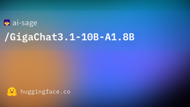 ai-sage/GigaChat3.1-10B-A1.8B
