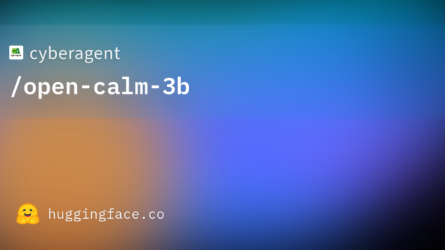 cyberagent/open-calm-3b
