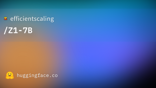 efficientscaling/Z1-7B