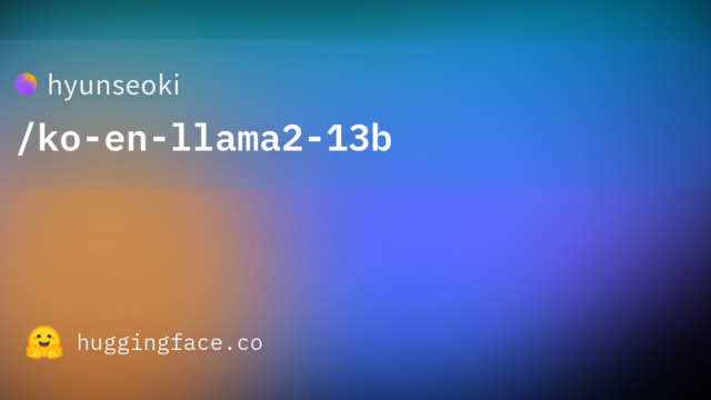 hyunseoki/ko-en-llama2-13b