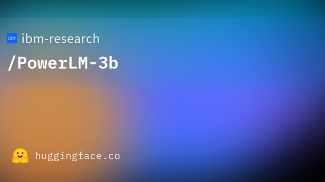 ibm-research/PowerLM-3b