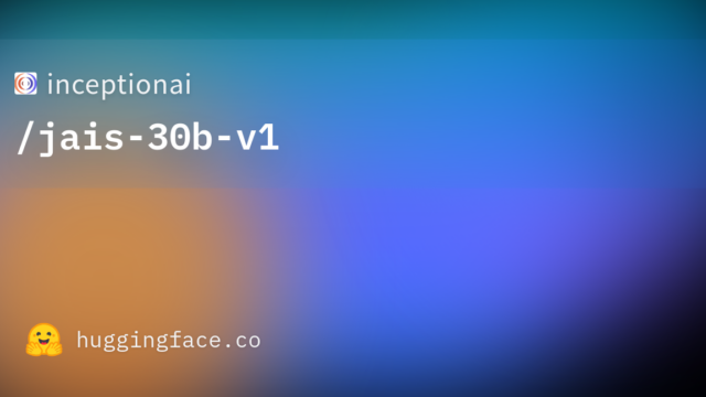 inceptionai/jais-30b-v1