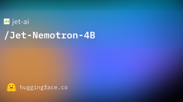 jet-ai/Jet-Nemotron-4B