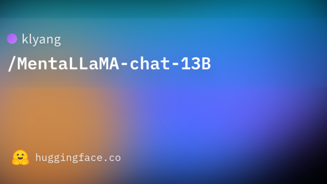 klyang/MentaLLaMA-chat-13B