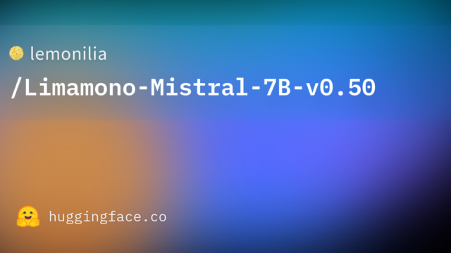 lemonilia/Limamono-Mistral-7B-v0.50