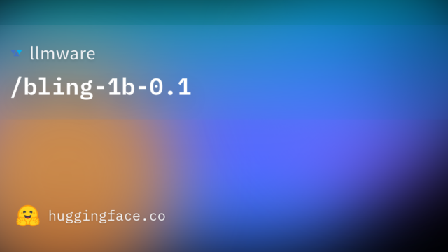 llmware/bling-1b-0.1