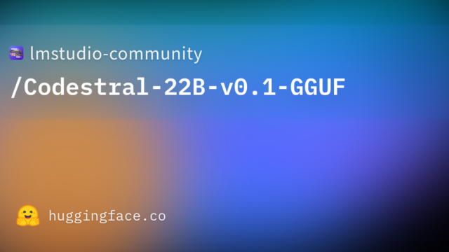 lmstudio-community/Codestral-22B-v0.1-GGUF