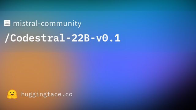 mistral-community/Codestral-22B-v0.1