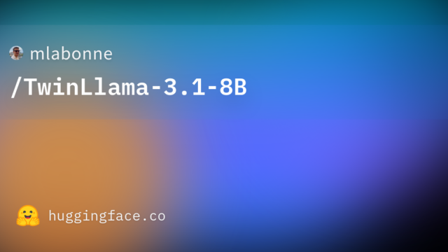 mlabonne/TwinLlama-3.1-8B