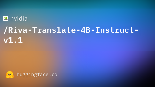 nvidia/Riva-Translate-4B-Instruct-v1.1