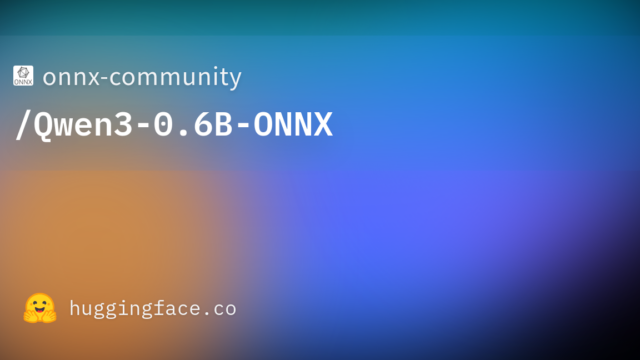 onnx-community/Qwen3-0.6B-ONNX