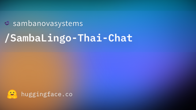 sambanovasystems/SambaLingo-Thai-Chat