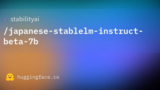 stabilityai/japanese-stablelm-instruct-beta-7b