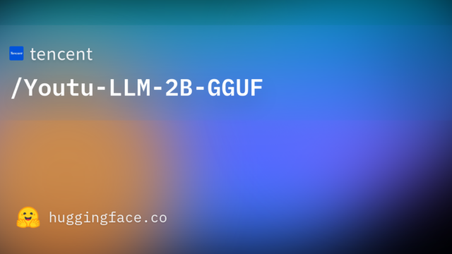 tencent/Youtu-LLM-2B-GGUF