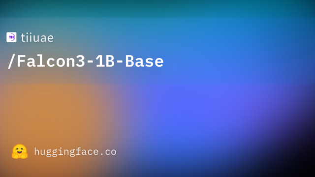 tiiuae/Falcon3-1B-Base