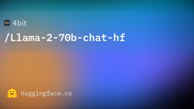4bit/Llama-2-70b-chat-hf