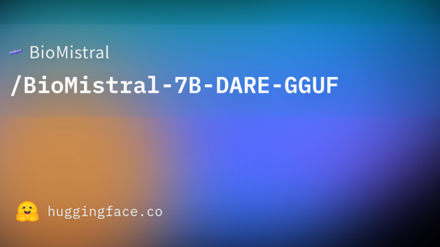 BioMistral/BioMistral-7B-DARE-GGUF