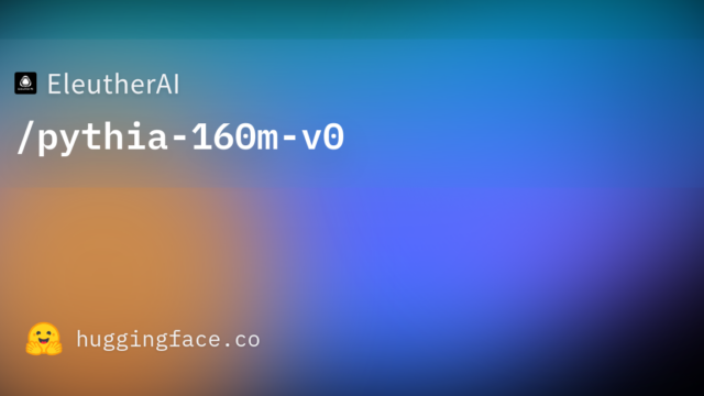 EleutherAI/pythia-160m-v0
