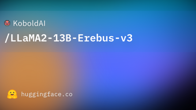 KoboldAI/LLaMA2-13B-Erebus-v3