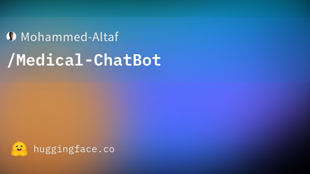 Mohammed-Altaf/Medical-ChatBot
