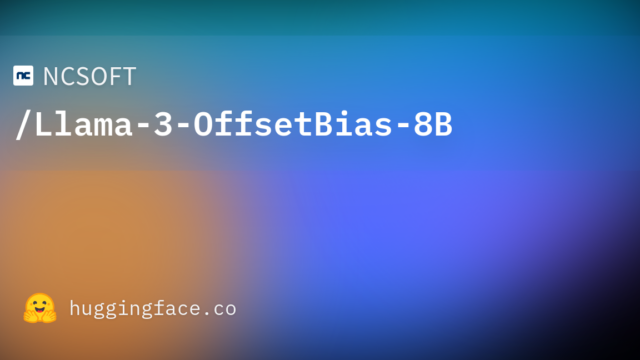 NCSOFT/Llama-3-OffsetBias-8B