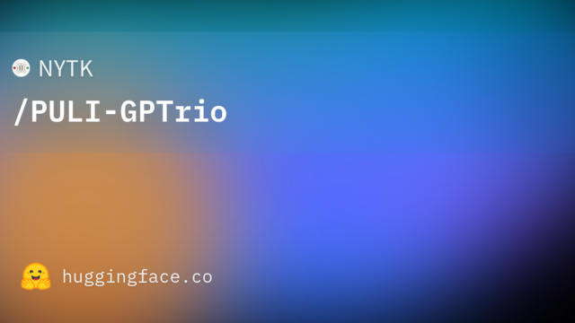 NYTK/PULI-GPTrio