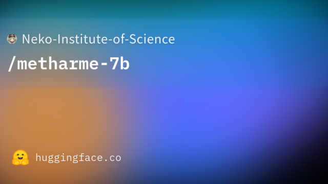 Neko-Institute-of-Science/metharme-7b