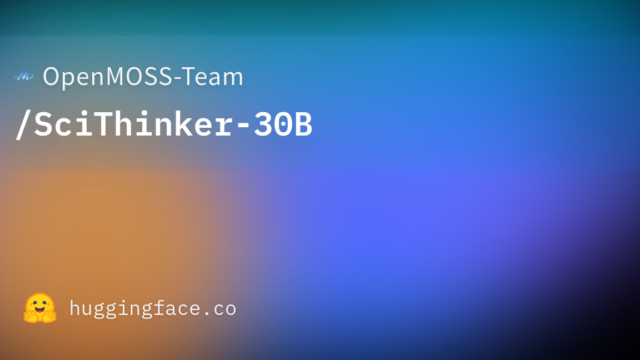 OpenMOSS-Team/SciThinker-30B