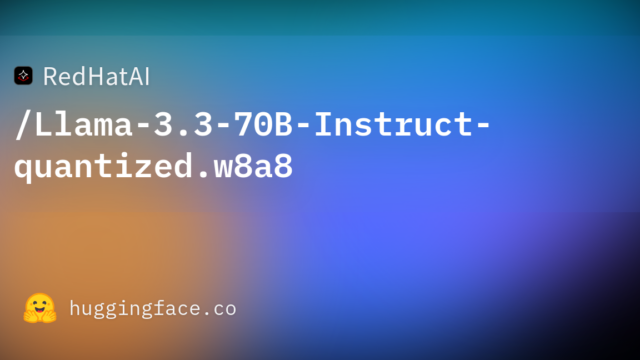 RedHatAI/Llama-3.3-70B-Instruct-quantized.w8a8