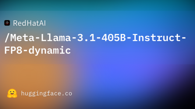 RedHatAI/Meta-Llama-3.1-405B-Instruct-FP8-dynamic