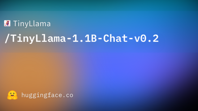 TinyLlama/TinyLlama-1.1B-Chat-v0.2