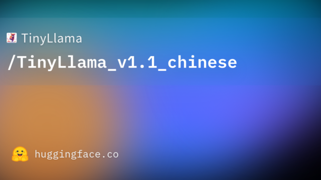 TinyLlama/TinyLlama_v1.1_chinese