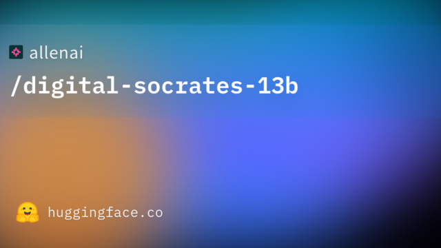 allenai/digital-socrates-13b