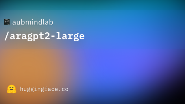aubmindlab/aragpt2-large