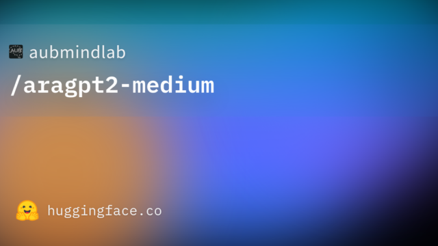 aubmindlab/aragpt2-medium