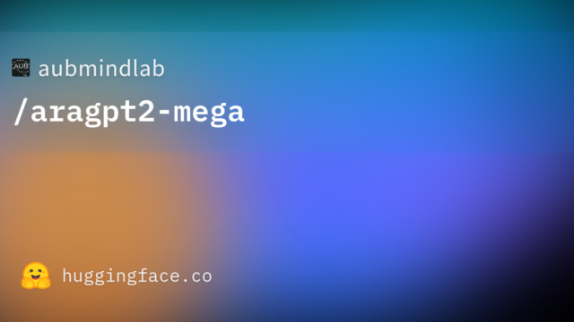 aubmindlab/aragpt2-mega