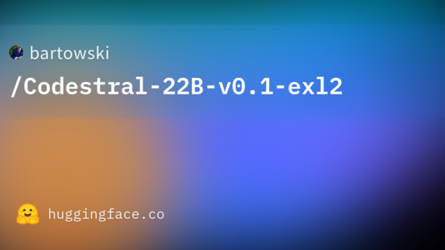 bartowski/Codestral-22B-v0.1-exl2