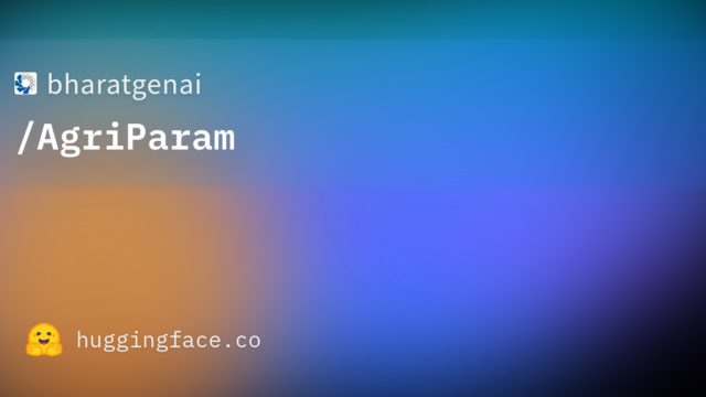 bharatgenai/AgriParam