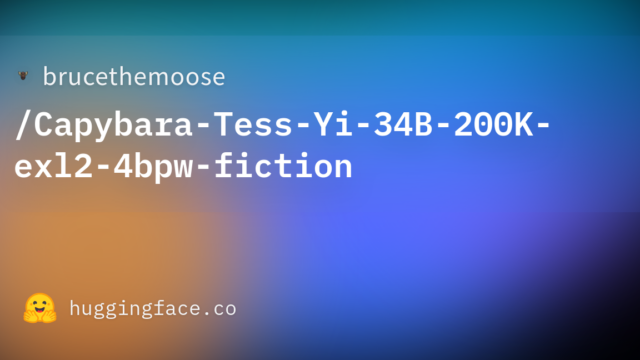 brucethemoose/Capybara-Tess-Yi-34B-200K-exl2-4bpw-fiction
