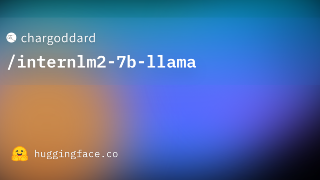 chargoddard/internlm2-7b-llama