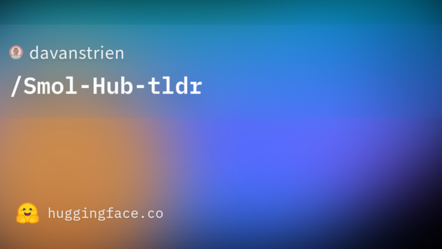 davanstrien/Smol-Hub-tldr