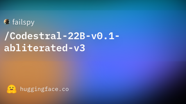 failspy/Codestral-22B-v0.1-abliterated-v3