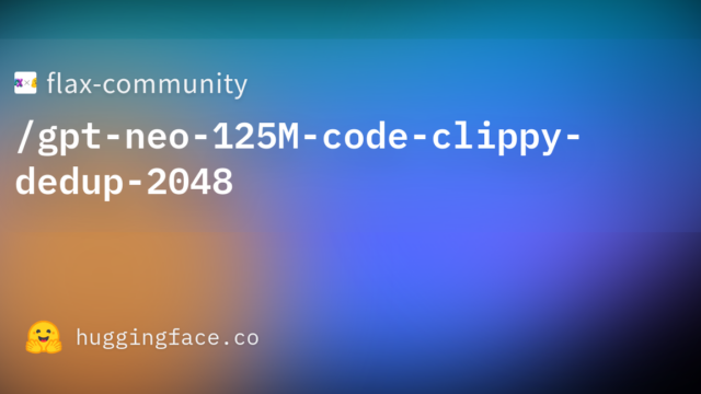 flax-community/gpt-neo-125M-code-clippy-dedup-2048