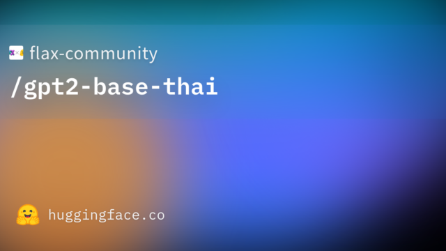 flax-community/gpt2-base-thai